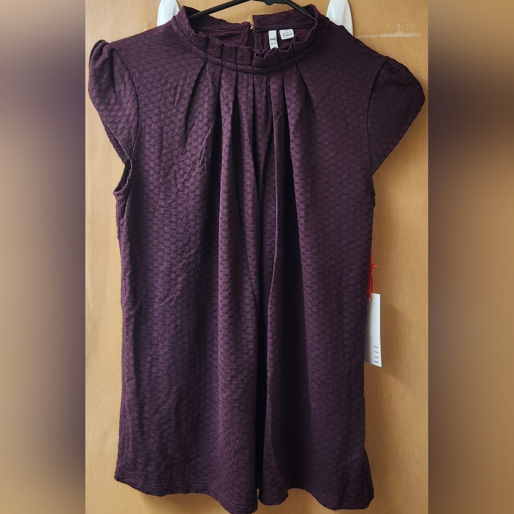 Elle Maroon Blouse Size S